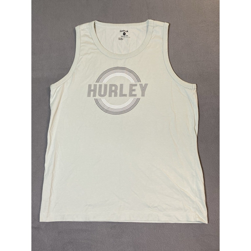 Hurley Men's M Tank Top Shirt Spellout Beach Gym Workout